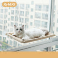 Hamac pour chat – Lit suspendu aérien pour chat, maison/couchette pour chaton, cadre d'escalade, repose-sol ensoleillé pour fenêtre, nid supportant 20 kg – Accessoires pour animaux