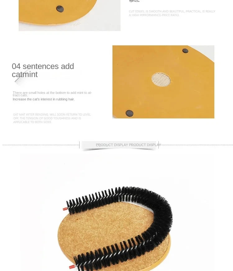Arche de jouet pour chat – Auto-toilettage, massage et brossage, coussin à gratter, jouet interactif pour chat – Pamper Feline