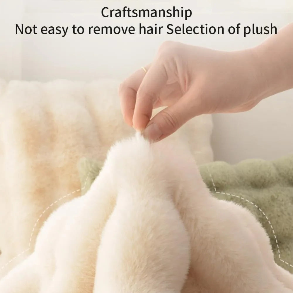 Nouveau tapis rond pour chat et chien – Base antidérapante, isolant, coussin lavable et couverture pour animaux