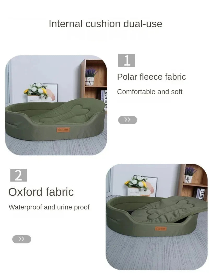 Coussin pour chien – Lit d'hiver pour animaux, canapé pour grands chiens, couverture moelleuse pour taille moyenne, accessoires pour animaux, tapis, fournitures pour chiots et chats, petites et grandes tailles