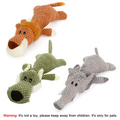 1/3 pièces – Grand jouet pour chien résistant aux morsures, jouet sonore en peluche (lion, loup, éléphant), jouet cartoon pour animal de compagnie, jouet qui couine pour petits et moyens chiens