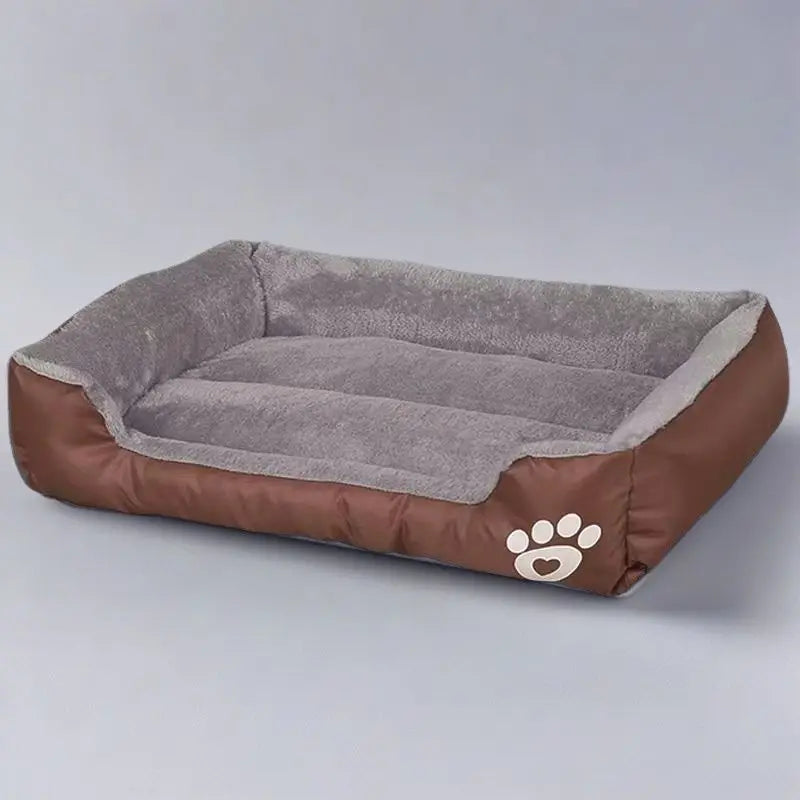 Niche pour chien chaleureuse et colorée, Matelas pour animaux de compagnie, Lit de couchage confortable et respirant pour chiens de grande, moyenne et petite taille