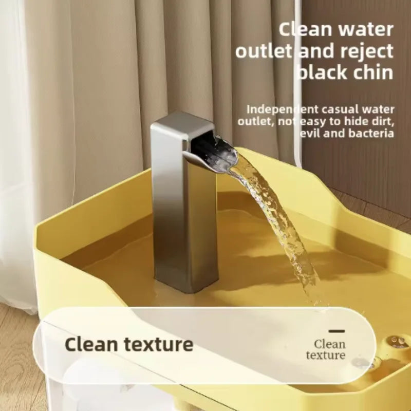 Fontaine à eau USB pour chat avec filtre automatique, transparente, anti-surchauffe à sec, distributeur à recirculation, pompe incluse – pour chats