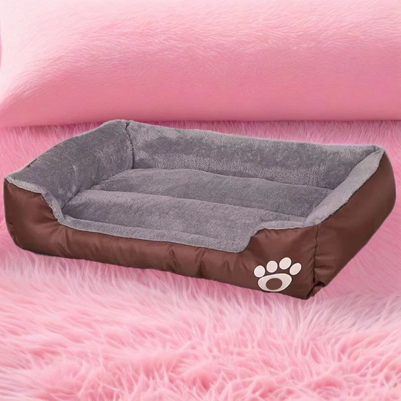 Niche pour chien chaleureuse et colorée, Matelas pour animaux de compagnie, Lit de couchage confortable et respirant pour chiens de grande, moyenne et petite taille