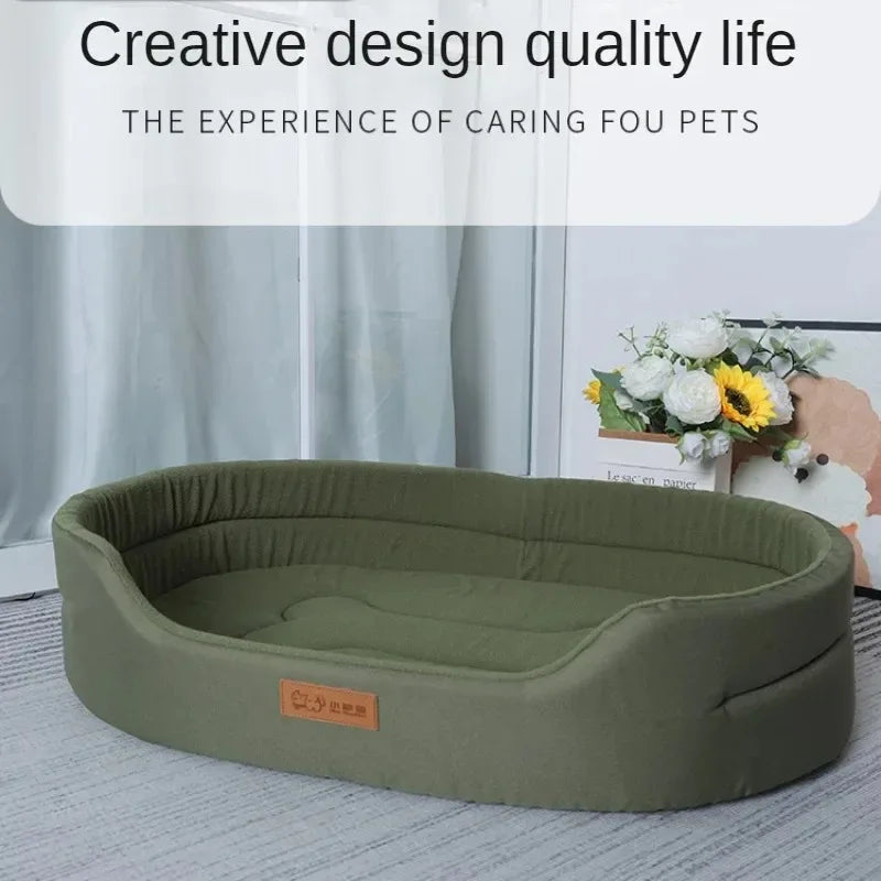 Coussin pour chien – Lit d'hiver pour animaux, canapé pour grands chiens, couverture moelleuse pour taille moyenne, accessoires pour animaux, tapis, fournitures pour chiots et chats, petites et grandes tailles
